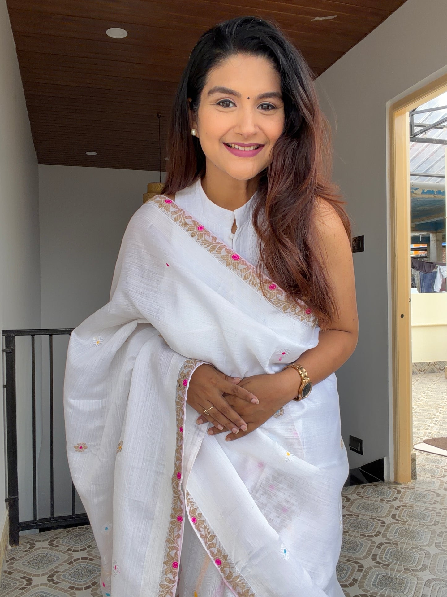 Kesapaat Cotton in White - Tathal Clothing