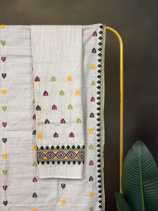 Machine Made Ghisa Mekhela Sador- Tathal Clothing