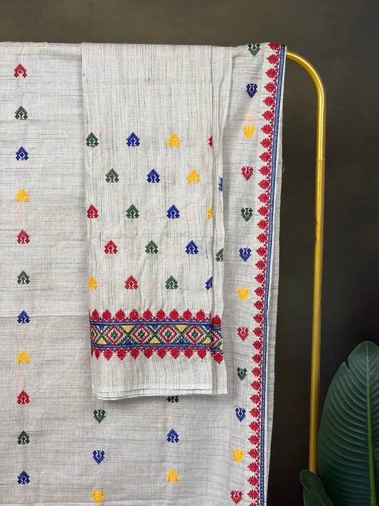 Machine Made Ghisa Mekhela Sador- Tathal Clothing