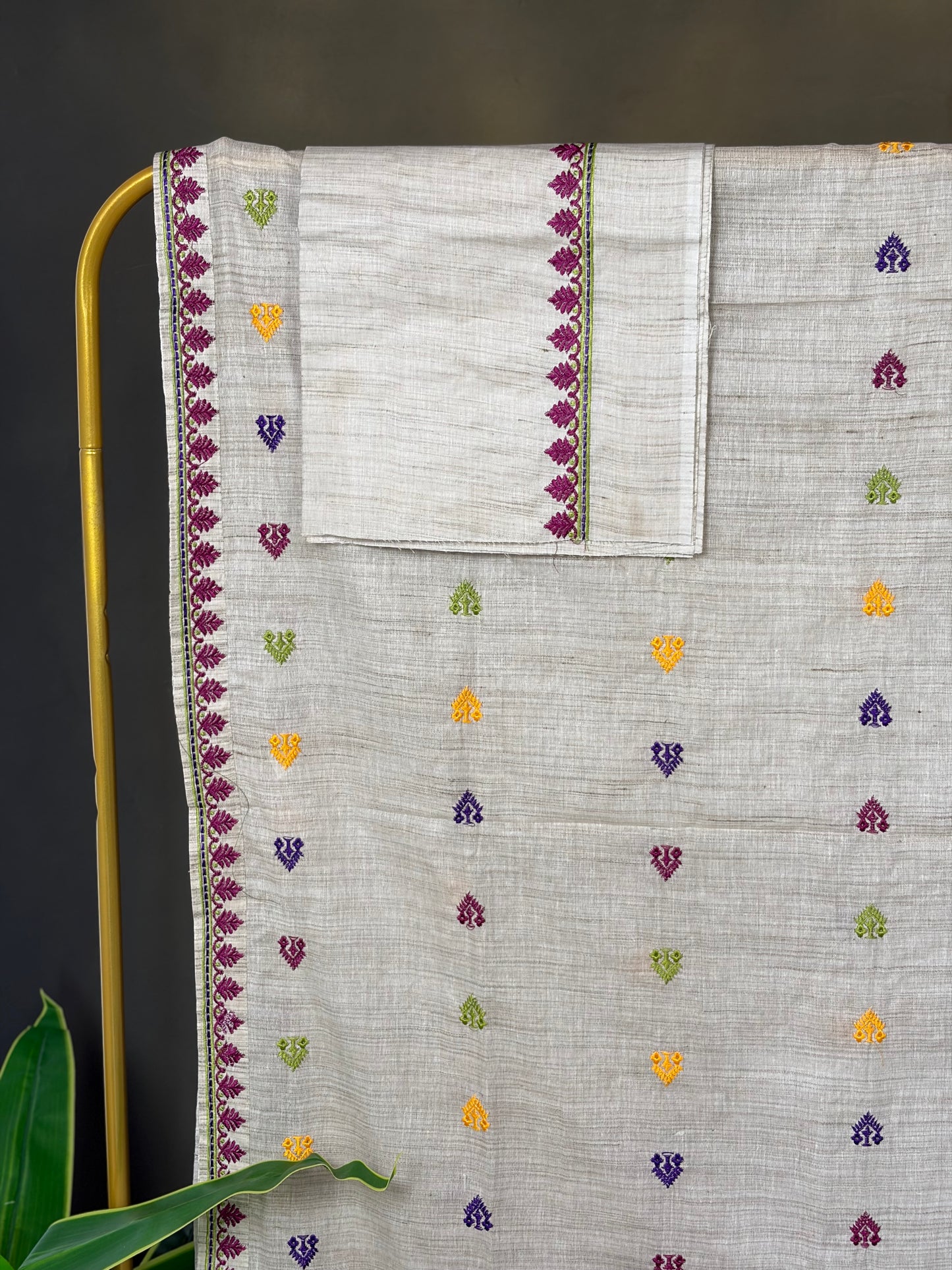 Machine Made Ghisa Mekhela Sador- Tathal Clothing