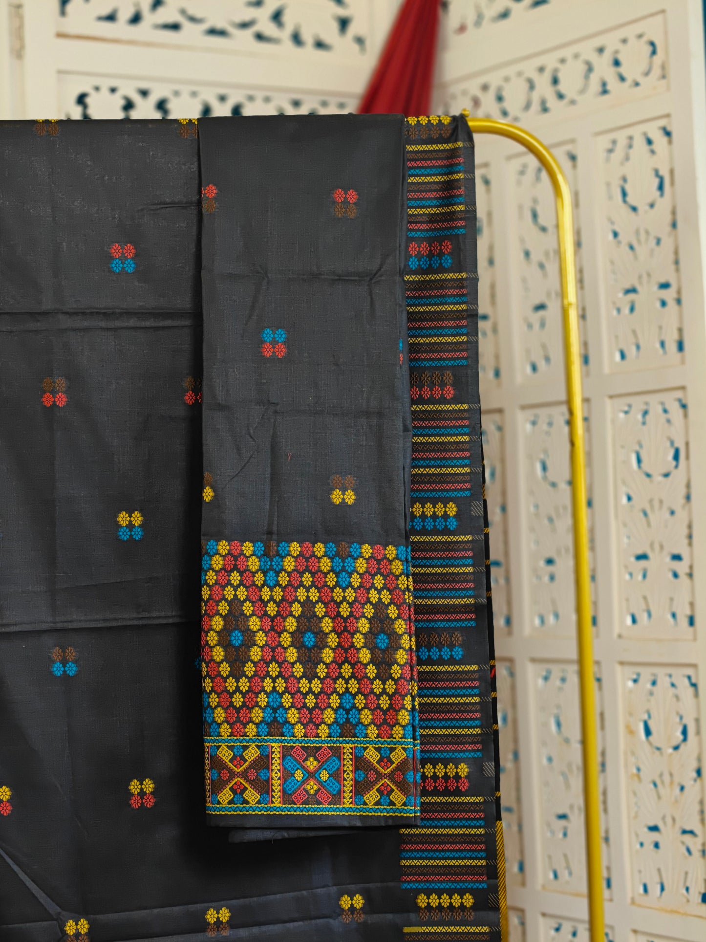 Black Mising Mekhela Sador - Tathal Clothing