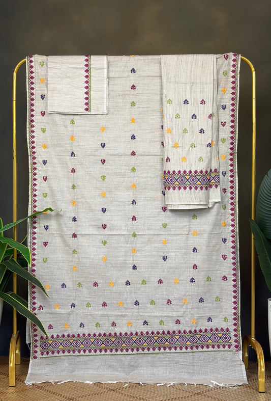 Machine Made Ghisa Mekhela Sador- Tathal Clothing