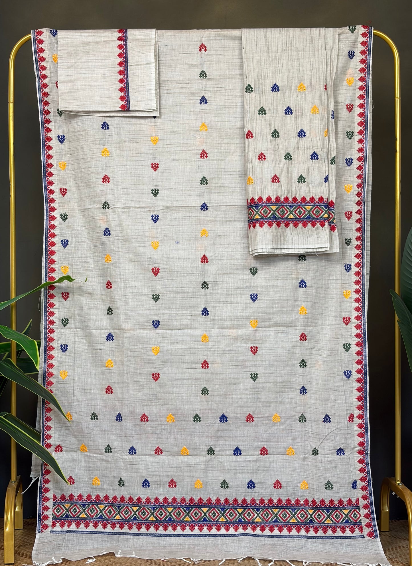 Machine Made Ghisa Mekhela Sador- Tathal Clothing