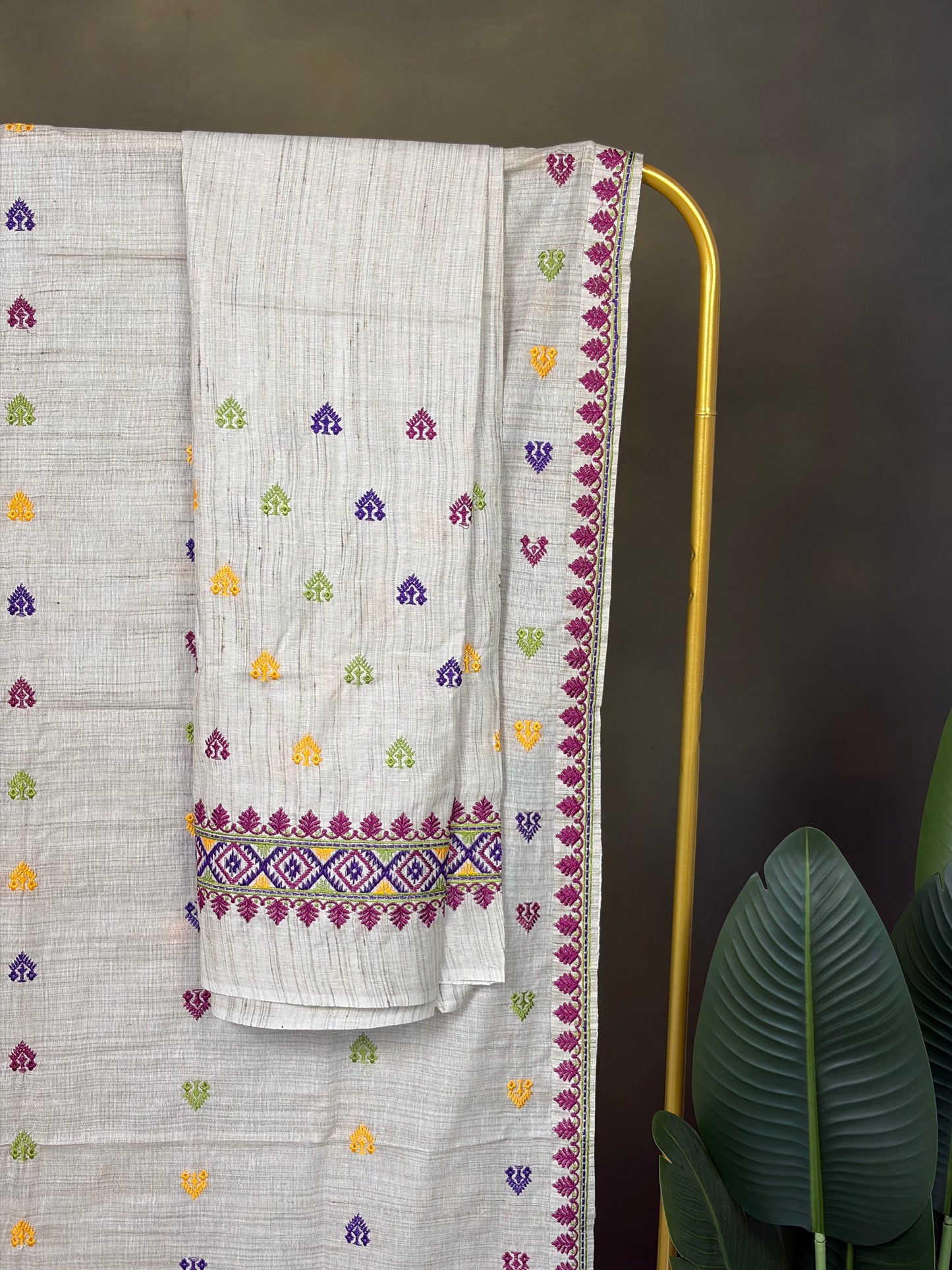 Machine Made Ghisa Mekhela Sador- Tathal Clothing