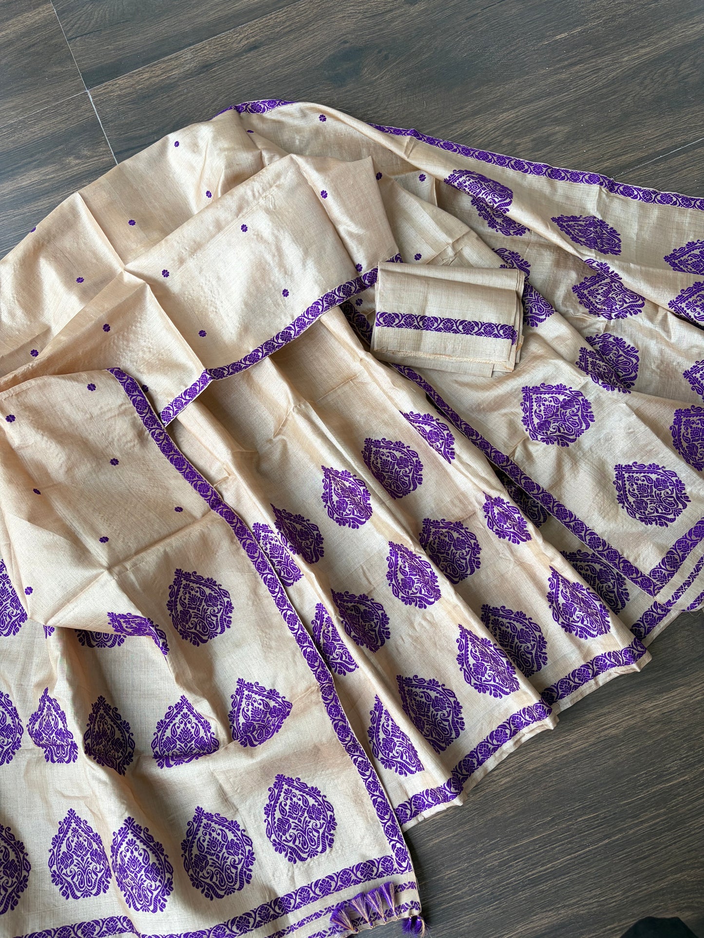 Pure Tussar Mekhela Sador (Pure Toss) - Tathal Clothing