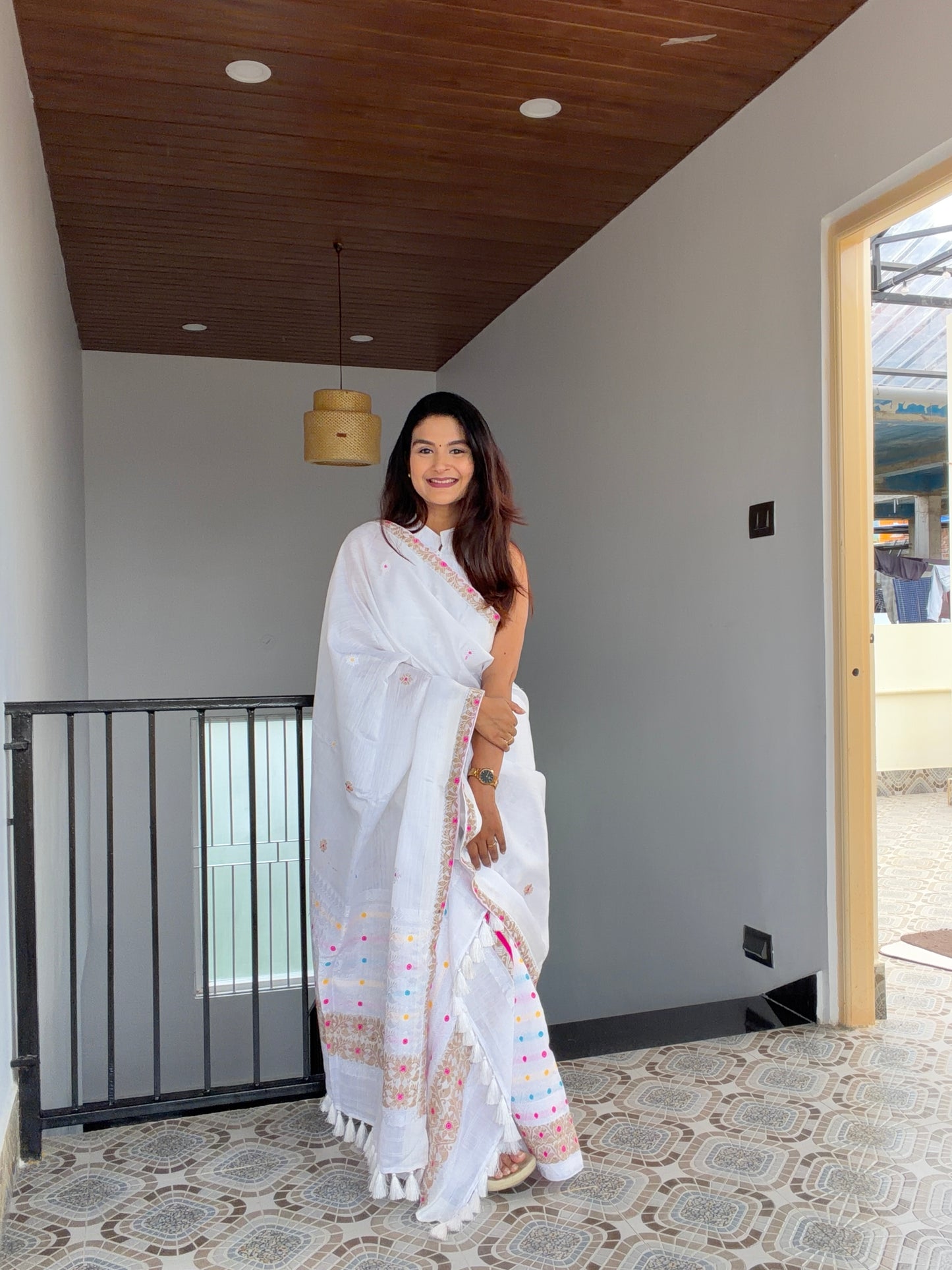 Kesapaat Cotton in White - Tathal Clothing