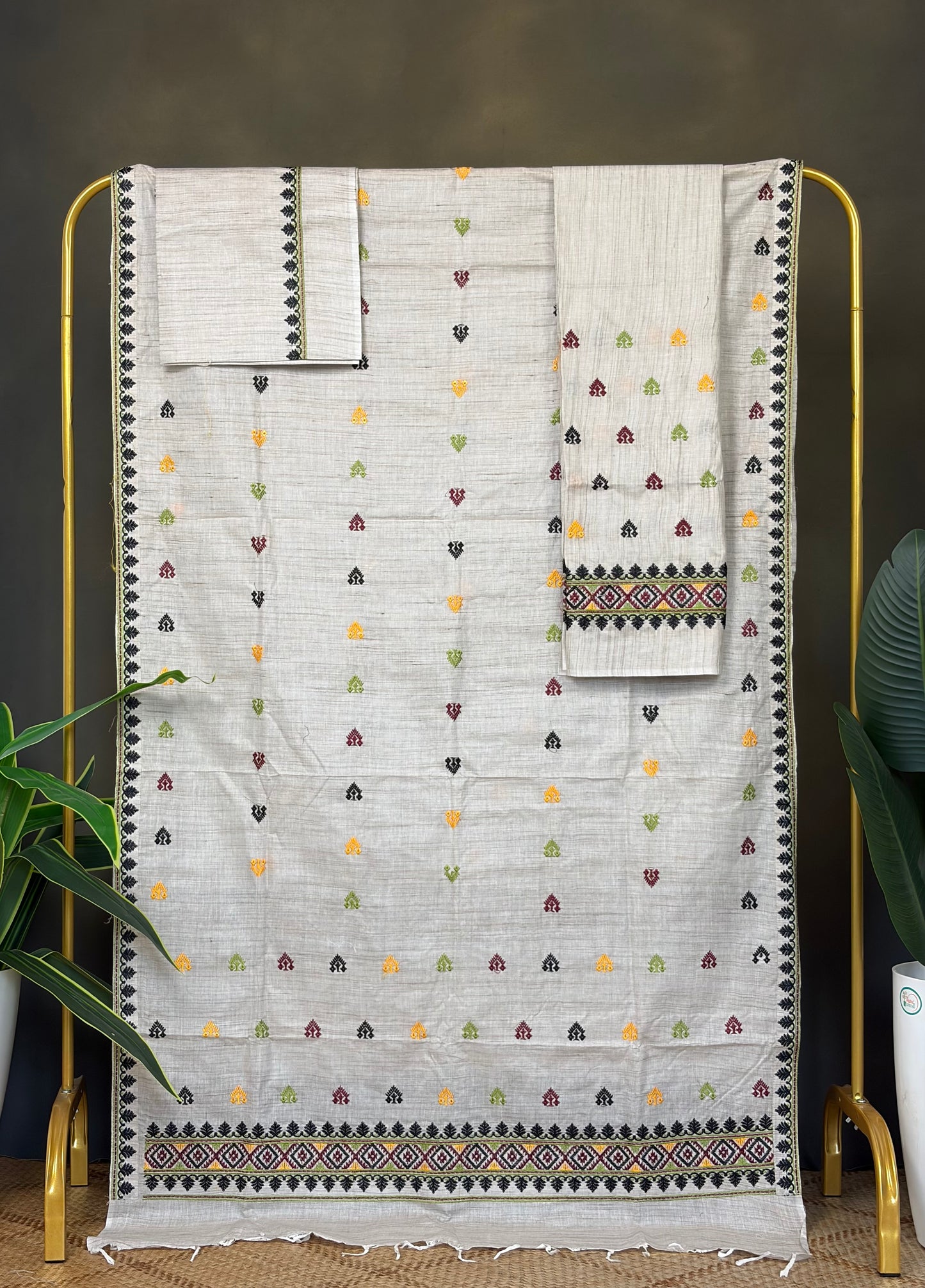 Machine Made Ghisa Mekhela Sador- Tathal Clothing