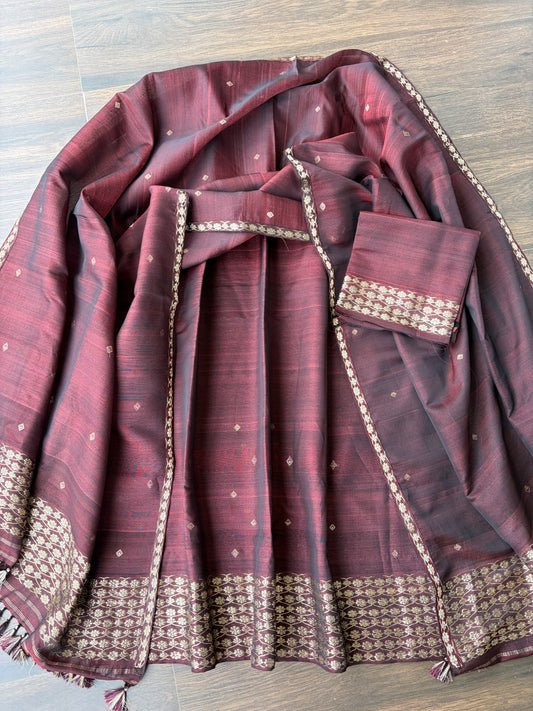 Vegan Silk By Kesapaat Mekhela Sador - Tathal Clothing