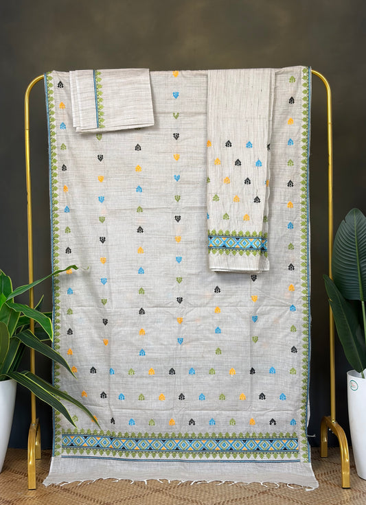 Machine Made Ghisa Mekhela Sador - Tathal Clothing