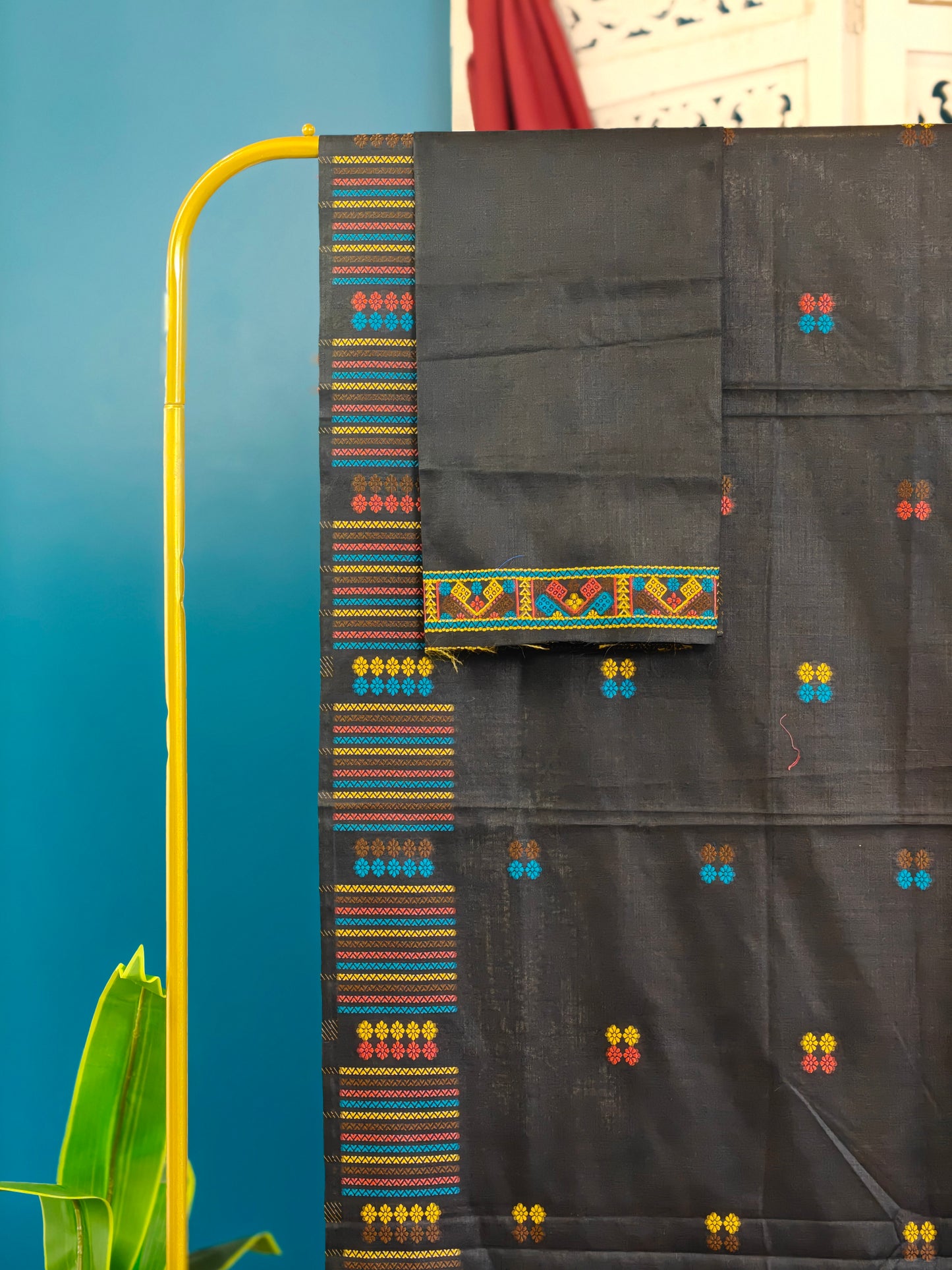 Black Mising Mekhela Sador - Tathal Clothing